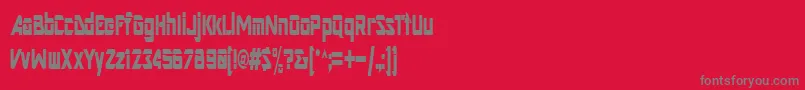 ArtRegular Font – Gray Fonts on Red Background