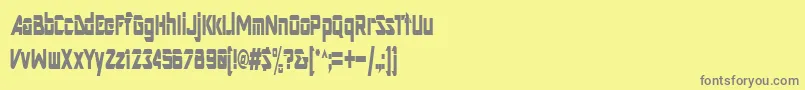 Шрифт ArtRegular – серые шрифты на жёлтом фоне