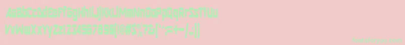 ArtRegular Font – Green Fonts on Pink Background