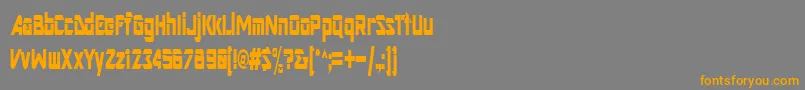 ArtRegular Font – Orange Fonts on Gray Background