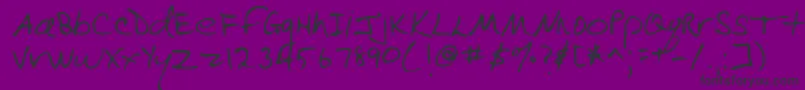 フォントLehn090 – 紫の背景に黒い文字