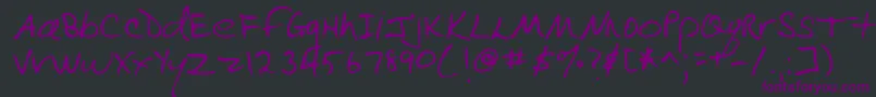 Lehn090-Schriftart – Violette Schriften auf schwarzem Hintergrund