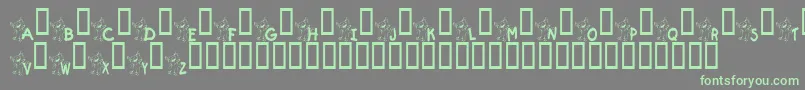 KrKrazyKat Font – Green Fonts on Gray Background