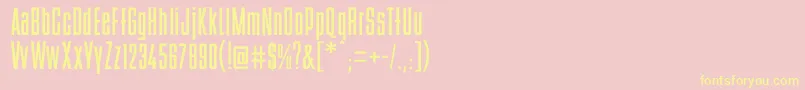 BstyleB Font – Yellow Fonts on Pink Background