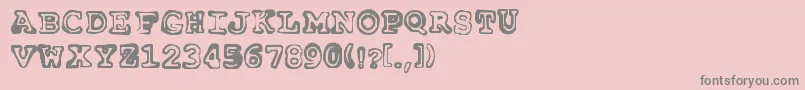 Insomnia Font – Gray Fonts on Pink Background