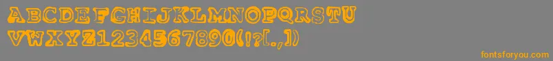 Insomnia Font – Orange Fonts on Gray Background