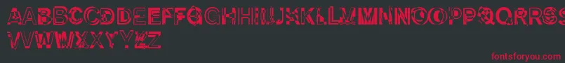 En savoir plus sur la police DekunstInitialen Police DekunstInitialen – polices rouges sur fond noir