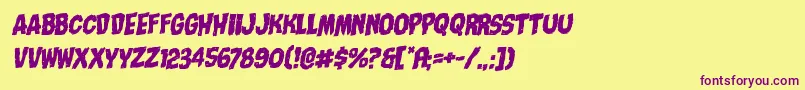 More about Nightmarealleyrotalic Font Nightmarealleyrotalic Font – Purple Fonts on Yellow Background