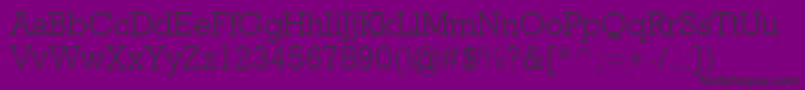 RockwellMtLight Font – Black Fonts on Purple Background