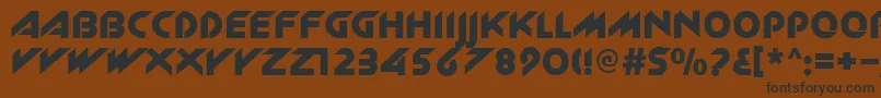 Zlk Font – Black Fonts on Brown Background