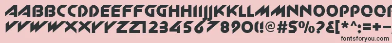 Zlk Font – Black Fonts on Pink Background