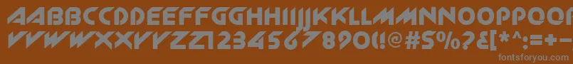 Zlk Font – Gray Fonts on Brown Background