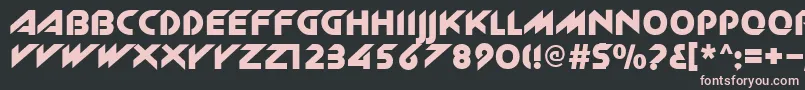 Zlk Font – Pink Fonts on Black Background