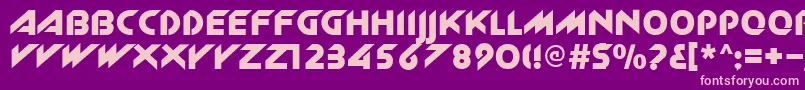 Zlk Font – Pink Fonts on Purple Background