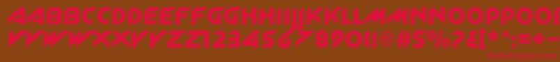 Zlk Font – Red Fonts on Brown Background