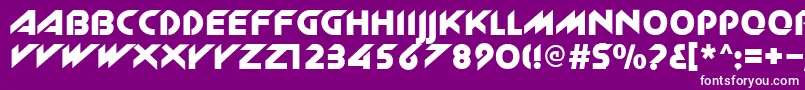 Zlk Font – White Fonts on Purple Background