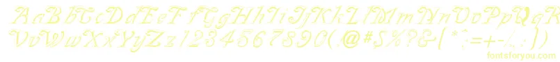 GeSilvette-Schriftart – Gelbe Schriften