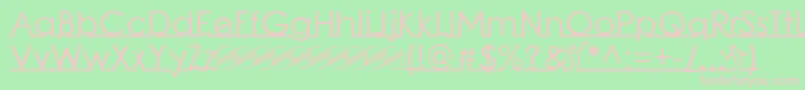 LinearmenteBold Font – Pink Fonts on Green Background