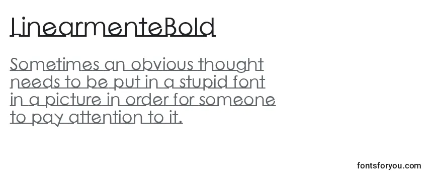 LinearmenteBold Font