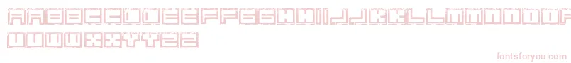 BimErodedFreePromo-Schriftart – Rosa Schriften auf weißem Hintergrund