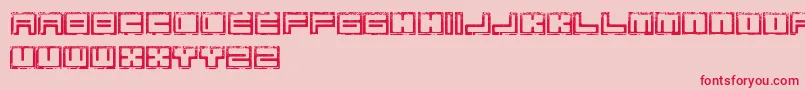 BimErodedFreePromo Font – Red Fonts on Pink Background