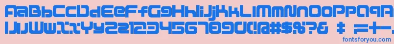 D3mouldismr Font – Blue Fonts on Pink Background