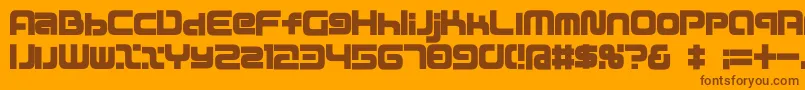 More about D3mouldismr Font D3mouldismr Font – Brown Fonts on Orange Background