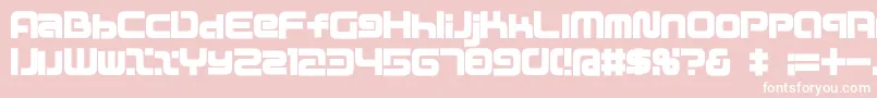 D3mouldismr Font – White Fonts on Pink Background