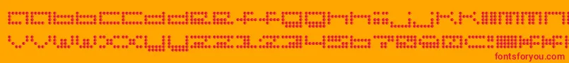 Hydropho Font – Red Fonts on Orange Background