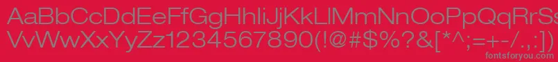 ContextRepriseLightexpSsiBold Font – Gray Fonts on Red Background