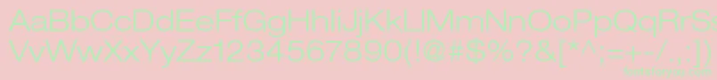 ContextRepriseLightexpSsiBold Font – Green Fonts on Pink Background