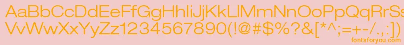 ContextRepriseLightexpSsiBold Font – Orange Fonts on Pink Background