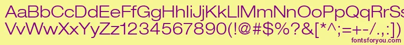 ContextRepriseLightexpSsiBold Font – Purple Fonts on Yellow Background