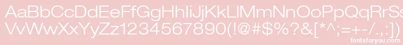 ContextRepriseLightexpSsiBold Font – White Fonts on Pink Background
