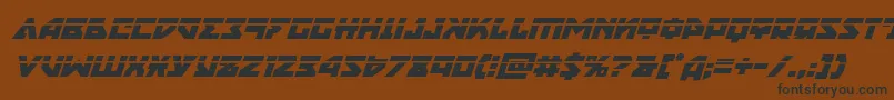 Nyetlaserital Font – Black Fonts on Brown Background