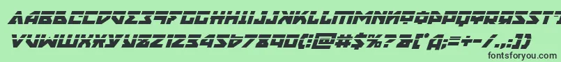 Nyetlaserital Font – Black Fonts on Green Background