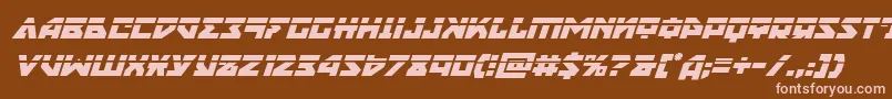 Nyetlaserital Font – Pink Fonts on Brown Background