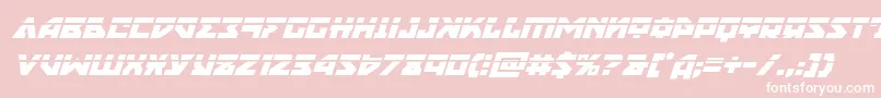 Nyetlaserital Font – White Fonts on Pink Background