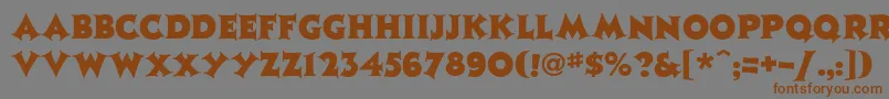 Jazzph1 Font – Brown Fonts on Gray Background