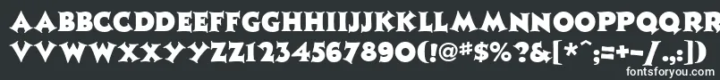 Jazzph1 Font – White Fonts on Black Background