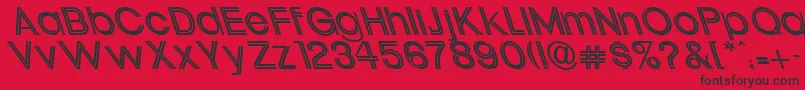 UptightLefti Font – Black Fonts on Red Background