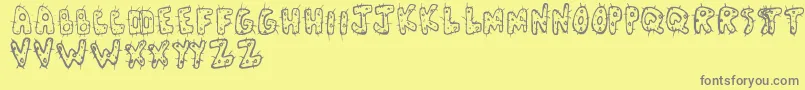 Шрифт Cactus – серые шрифты на жёлтом фоне