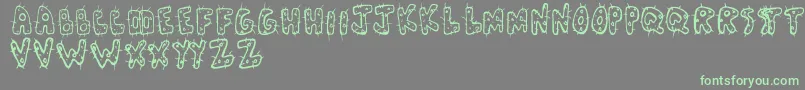 Cactus Font – Green Fonts on Gray Background