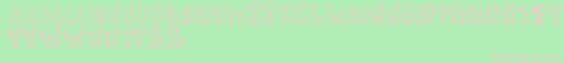 Cactus Font – Pink Fonts on Green Background