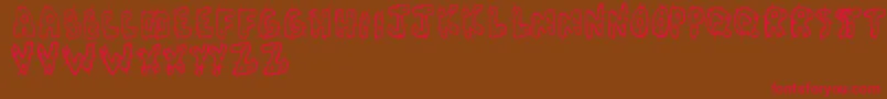 Cactus Font – Red Fonts on Brown Background