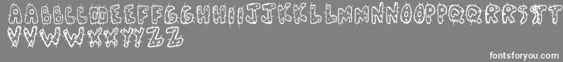 Cactus Font – White Fonts on Gray Background
