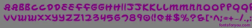 Mbeanscol Font – Purple Fonts on Gray Background