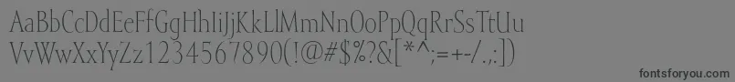 Mramorlight Font – Black Fonts on Gray Background