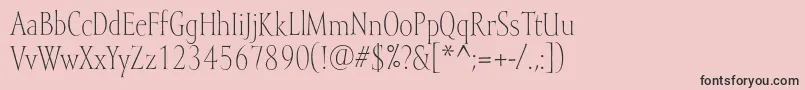 Mramorlight Font – Black Fonts on Pink Background