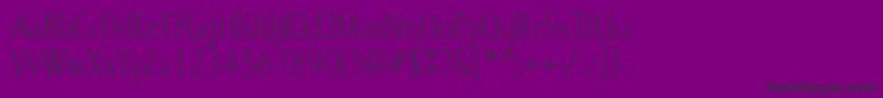 Mramorlight-fontti – mustat fontit violetilla taustalla